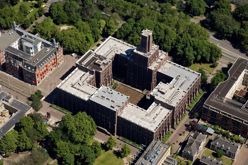 De Inktpot Utrecht gefotografeerd vanuit de lucht