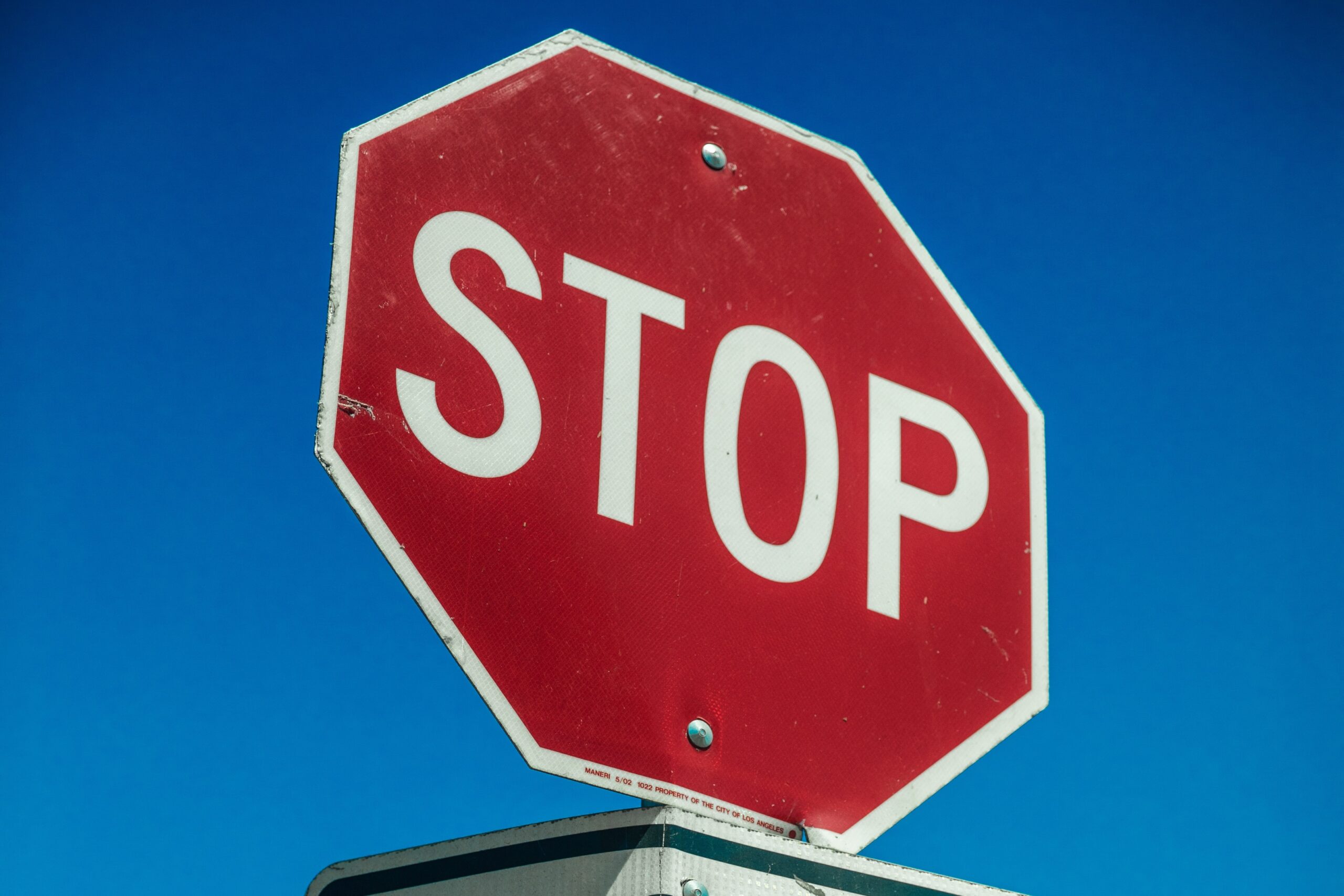 verkeersbord stop