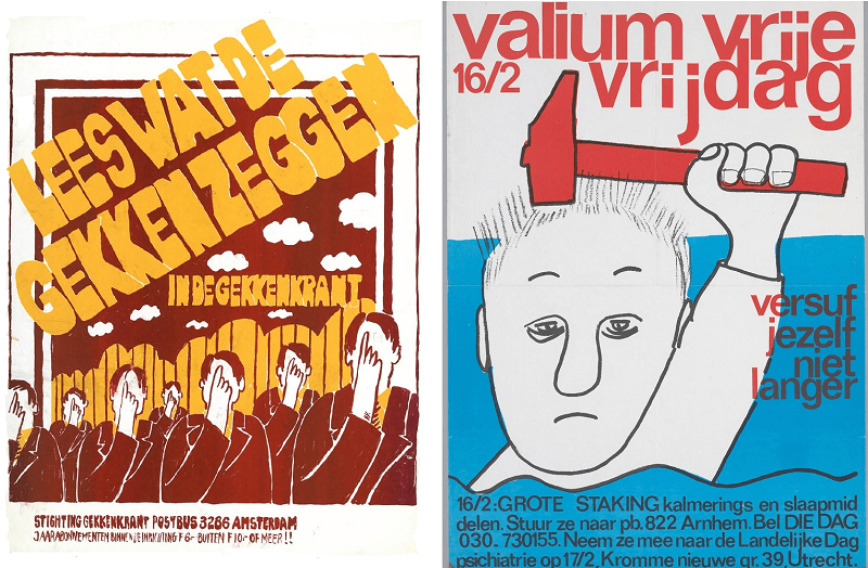 poster valium vrije vrijdag en cover gekkenkrant